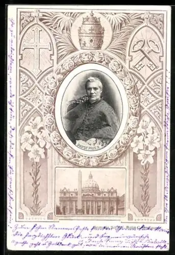 AK Portrait von Papst Pius X.