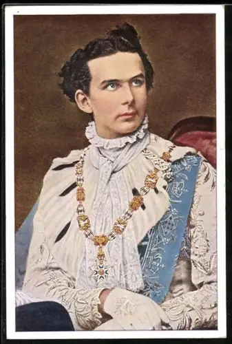 AK Ludwig II. von Bayern als Georgenritter