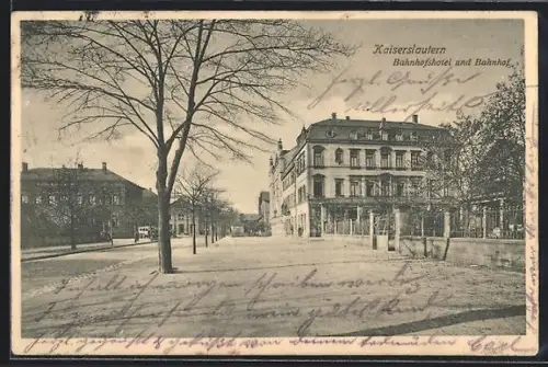 AK Kaiserslautern, Bahnhofshotel, Bahnhof