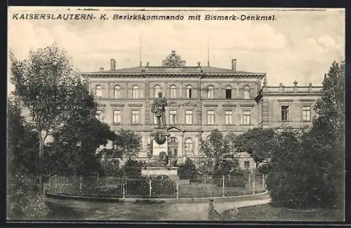 AK Kaiserslautern, Bezirkskommando, Bismarck-Denkmal