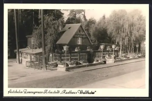 AK Helmstedt, Autobahn Zonengrenze, Rasthaus Waldkater