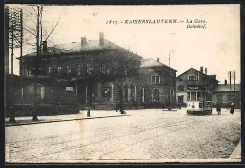 AK Kaiserslautern, Bahnhof, Strassenbahn