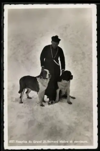 AK Grand St-Bernard, Hospice, Maitre et serviteurs