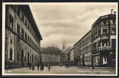 AK Kaiserslautern, Partie an der Fruchthallstrasse mit Bettenspezialhaus