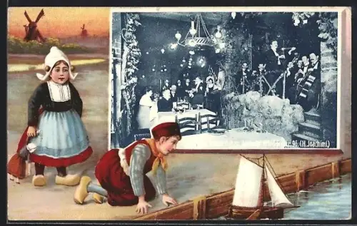 AK Berlin, Innenräume der Rheinischen Winzerstuben, Friedrichstrasse 96, Inh. H. Joachimi