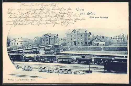 AK Bebra, Blick auf den Bahnhof