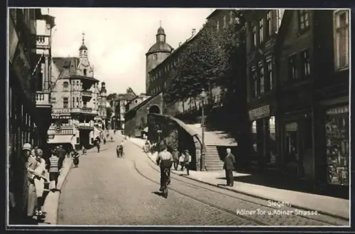 AK Siegen, Partie am Kölner Tor und der Kölner Strasse