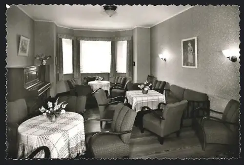 AK Bispingen /Lüneburger Heide, Müttergenesungsheim Wacholderhof, Aufenthaltsraum