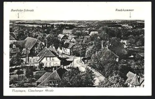 AK Bispingen /Lüneburger Heide, Borsteler Schweiz, Raubkammer, Ortsansicht