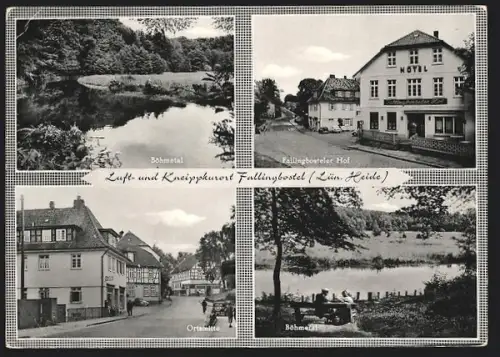 AK Fallingbostel /Lüneb. Heide, Böhmetal, Fallingbosteler Hof, Ortsmitte