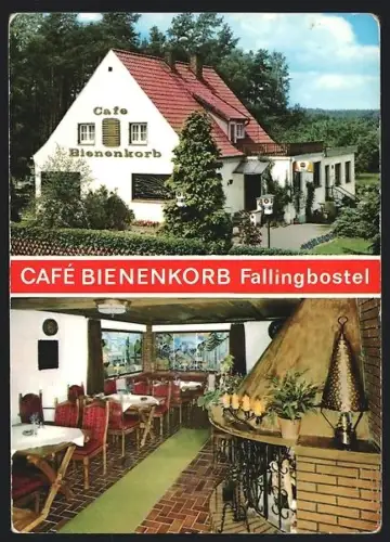 AK Fallingbostel, Café Bienenkorb, Innenansicht, Inh. Familie Kagemann