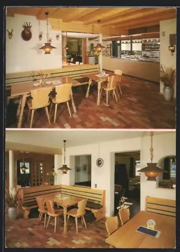 AK Oberstdorf, Gasthof-Pension Zur Gemse, Innenansichten