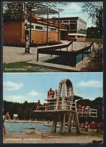 AK Fallingbostel /Lüneburger Heide, Kurmittelhaus, Schwimmbad im Böhmetal