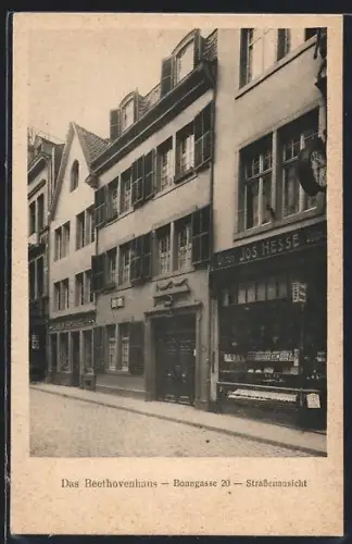 AK Bonn, Beethovenhaus, Bonngasse 20, Strassenansicht