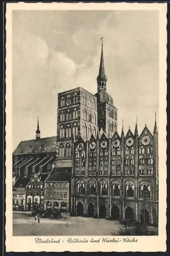 AK Stralsund, Rathaus und Nicolaikirche