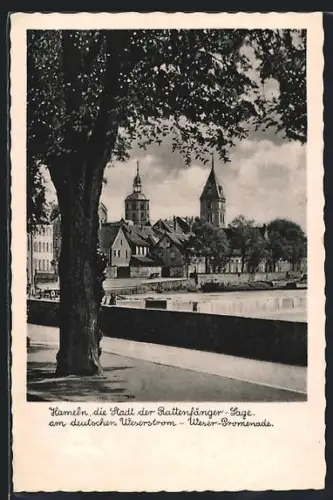 AK Hameln, Weserpromenade