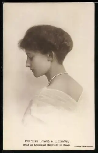 AK Portrait Prinzessin Antonia von Luxemburg