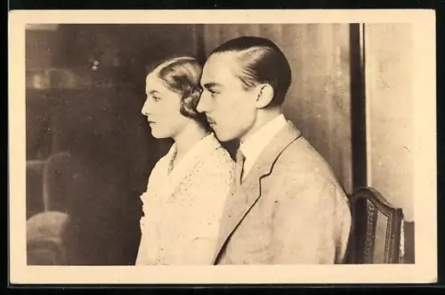 AK Le Comte et la Comtesse de Paris, Adel von Frankreich