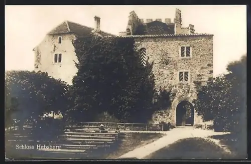 AK Habsburg, Schloss mit Grünanlagen