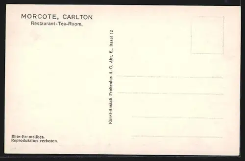 AK Morcote, Carlton Restaurant-Tea-Room