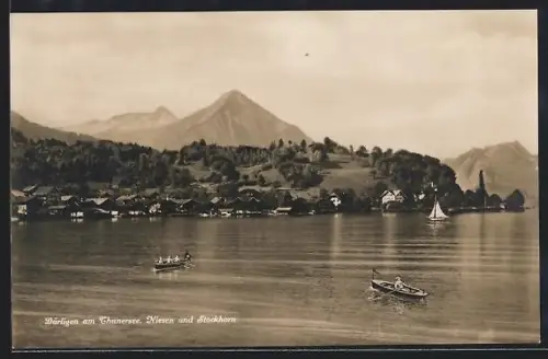 AK Därligen am Thunersee, Mit Niesen und Stockhorn