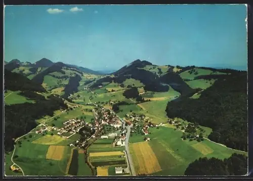AK Holderbank /SO., Totalansicht aus dem Flugzeug mit Umgebung