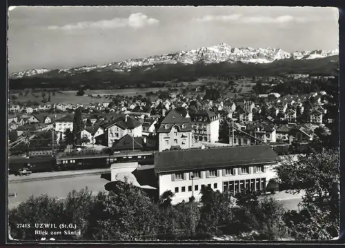 AK Uzwil, Panoramablick zum Säntis