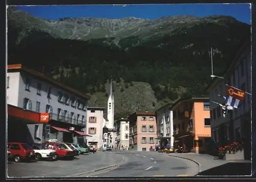 AK Zernez, Dorfpartie am Eingang zum Schweizer Nationalpark
