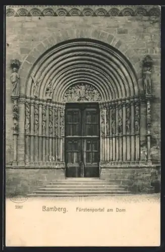 AK Bamberg, Fürstenportal am Dom