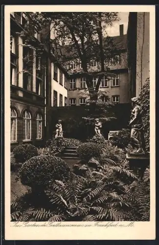 AK Alt-Frankfurt, Garten des Goethemuseums