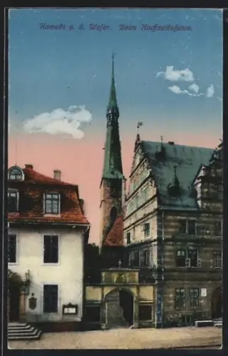 AK Hameln a. d. Weser, Hochzeitshaus, Kirche