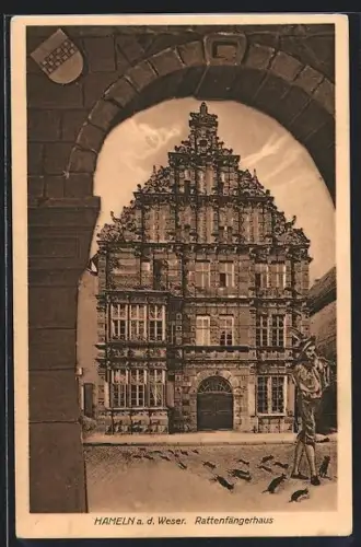 AK Hameln a. d. Weser, Rattenfängerhaus