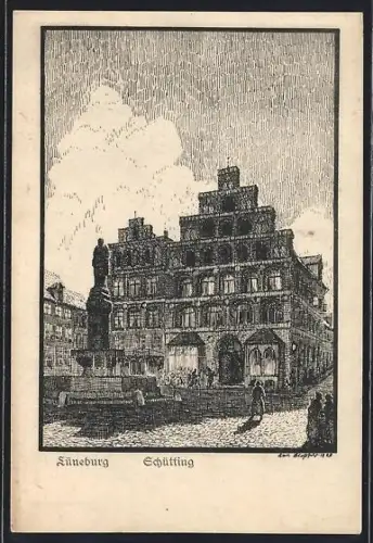 Künstler-AK Lüneburg, Schütting