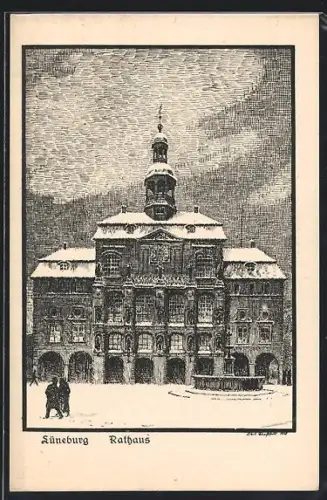 Künstler-AK Lüneburg, Rathaus