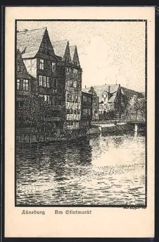 Künstler-AK Lüneburg, Am Stintmarkt