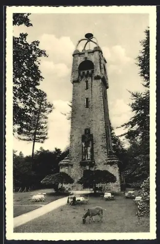 AK Bad Pyrmont, Bismarckturm auf dem Königsberg