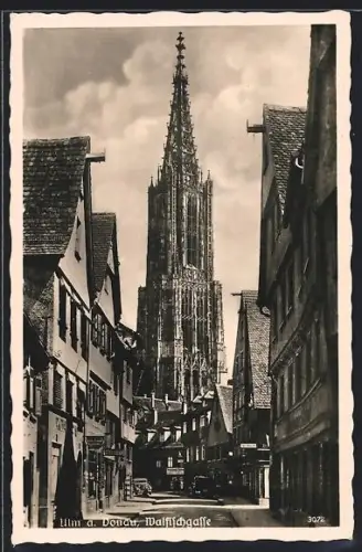 AK Ulm a. Donau, Münster und Walfischgasse