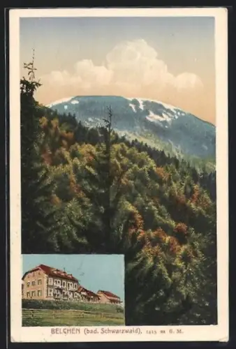 AK Belchen /bad. Schwarzwald, Bergansicht, Gasthaus