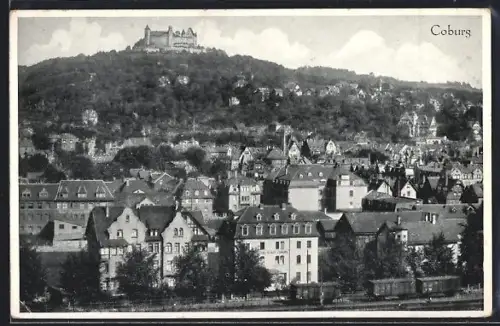 AK Coburg, Gesamtansicht mit Veste