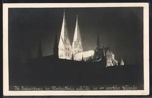 AK Lübeck, Beleuchtung der Marienkirche