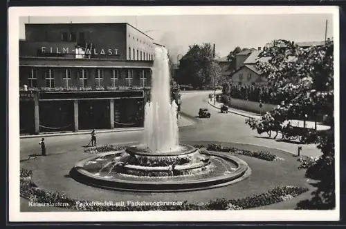 AK Kaiserslautern, Fackelrondell mit Fröbelwoogbrunnen, Filmpalast