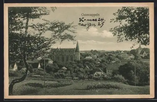 AK Ostercappeln, Ortsansicht mit Kirche