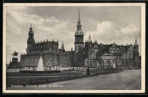 AK Dresden, Schloss, Katholische Hofkirche