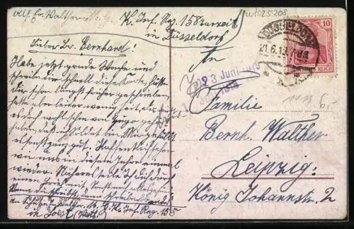 AK Düsseldorf, Rheinbrücke, Düsseldorfer Radschläger