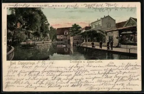 AK Bad Lippspringe, Trinkhalle, Lippe-Quelle
