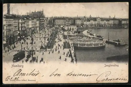 AK Hamburg-Neustadt, Jungfernstieg