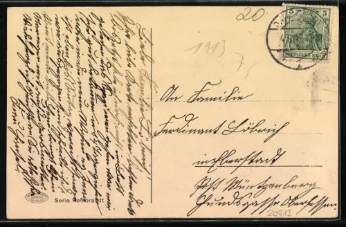 AK Hamburg, Blick aufs Rathaus