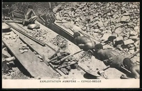 AK Kilo-Moto, Arbeiter beim Goldabbau