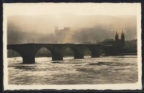 AK Heidelberg, Alte Brücke über den Neckar
