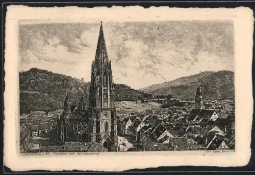 AK Freiburg i. Br., Münster, Schlossberg